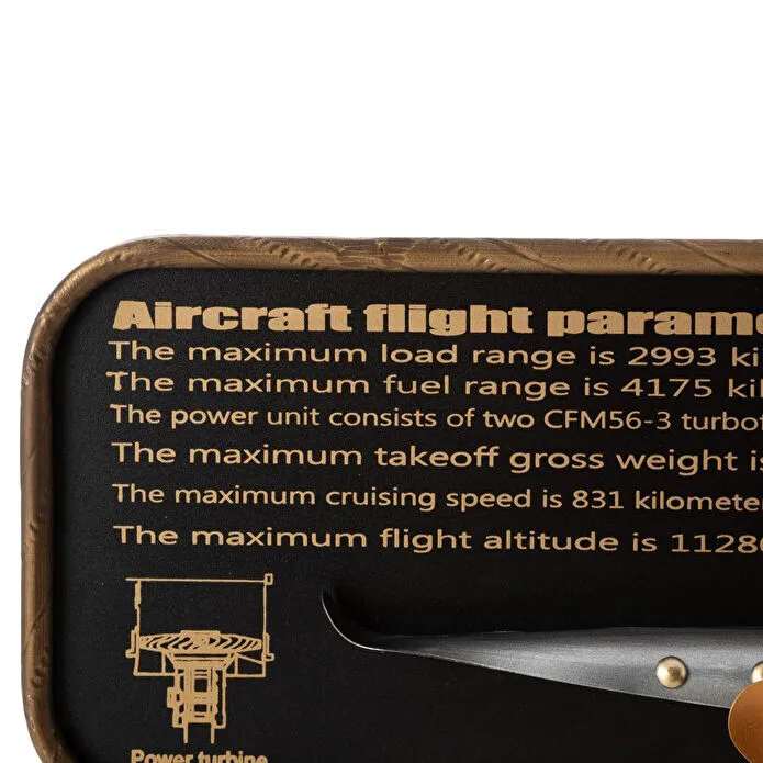 Mudo Home Airplane Silver Duvar Saati̇ 78x8x21cm