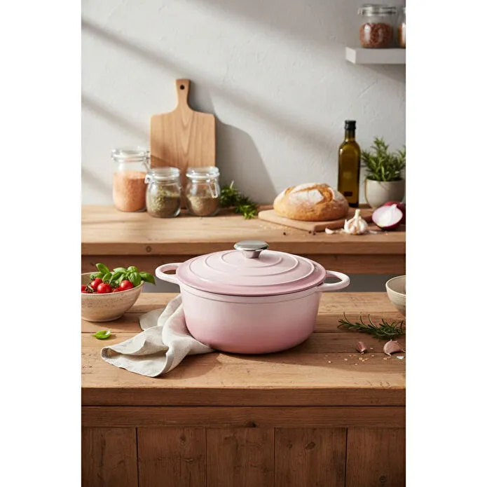 Bernardo Intensa Döküm Tencere Pembe 24cm
