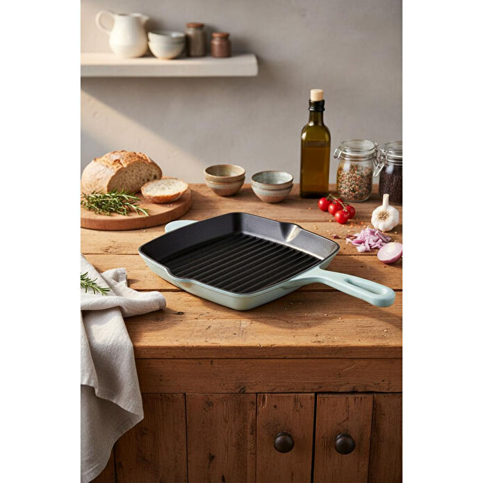 Bernardo Intensa Döküm Kare Tava Yeşil 26cm