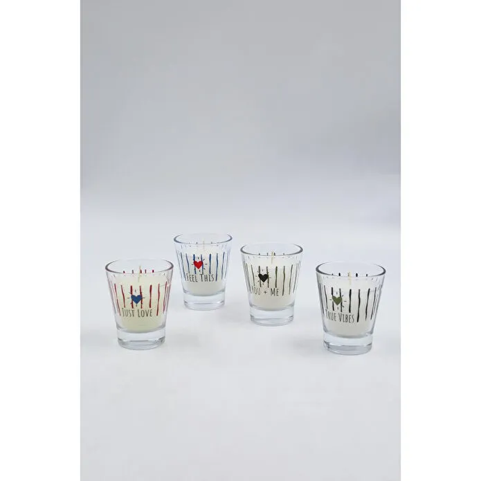 Rakle Retro Love 4'lü Mum Seti 60 Gr