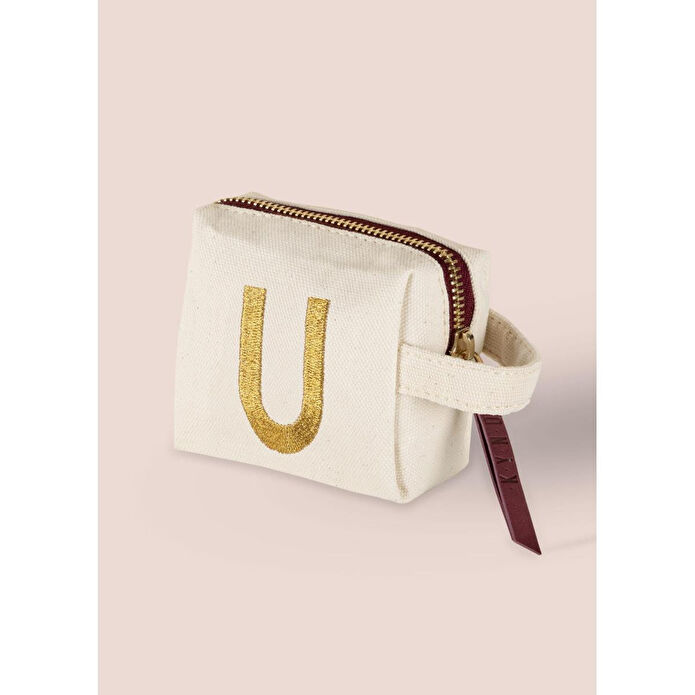 The Mia Harf Nakışlı Çanta U 14x12 Cm