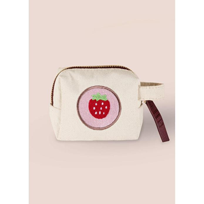 The Mia Meyve Nakışlı Çanta Çilek 14x12 Cm