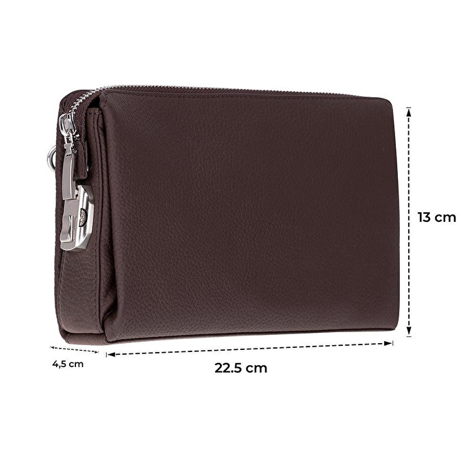 Bloominbag Forte Wrist Espresso Roast Unisex Kilitli Clutch Çanta