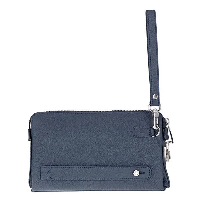 Bloominbag Forte Wrist Midnight Navy Unisex Kilitli Clutch Çanta