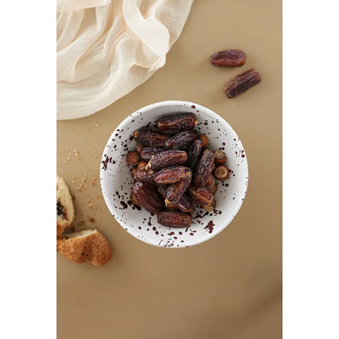 Beige & Stone Seramik Kahverengi Benekli Çerez Dondurma Tatlı Kahvaltılık Sunum Kasesi 13.5 Cm