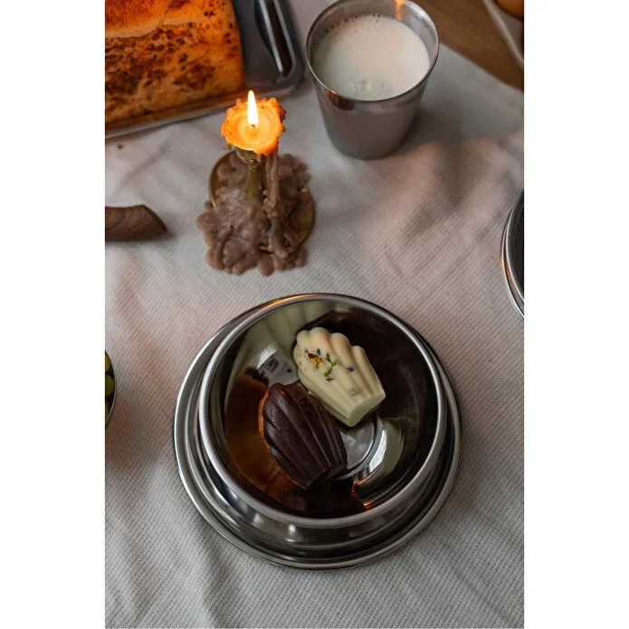 Beige & Stone Paslanmaz Çelik 330 Ml Çerez Meyve Kahvaltılık Kase