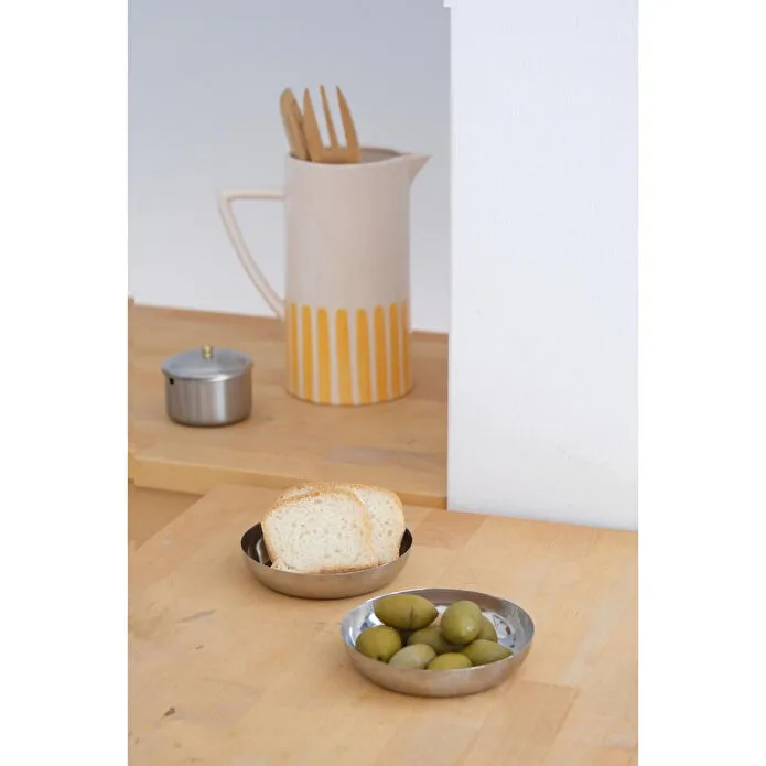 Beige & Stone Çelik 11,5 Cm Atıştırmalık Sosluk 2'li Mini Tabak