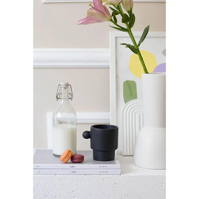 Beige & Stone Colorfull Coffe Collection Top Kulplu El Yapımı Seramik Kupa