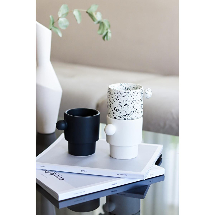 Beige & Stone Colorfull Coffe Collection Top Kulplu El Yapımı Seramik Kupa
