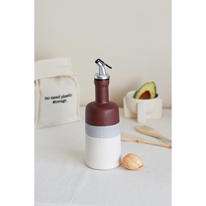 Beige & Stone Natural Stone Zeytinyağı Ve Sıvıyağ Şişesi