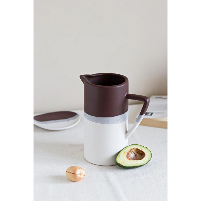 Beige & Stone Natural Stone Sürahi Bordo