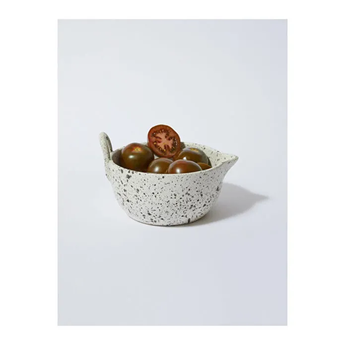 Beige & Stone Seramik Benekli Çırpma Karıştırma Kabı 850 Ml