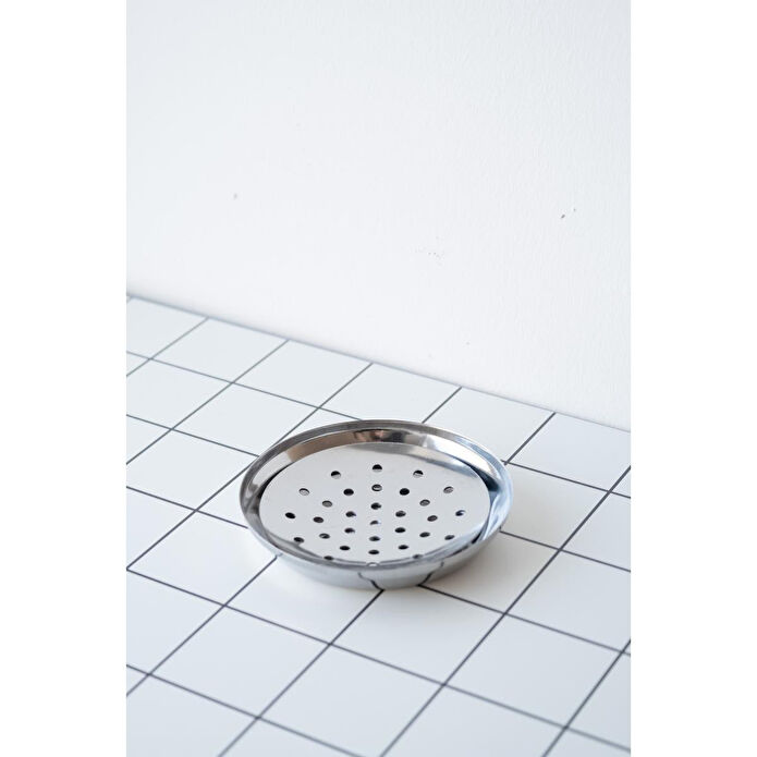 Beige & Stone Çelik 11,5 Cm Damla Katı Sabunluk