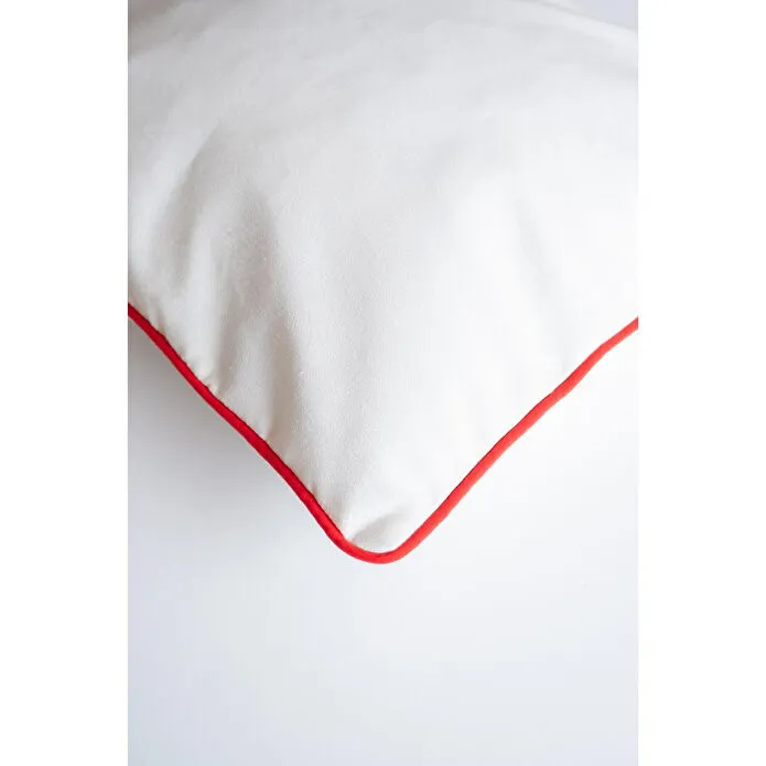 Beige & Stone Amerikan Bezi Biyeli 45x45 Yastık Kılıfı – Şık Ve Dayanıklı Kumaş