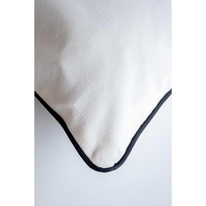 Beige & Stone Amerikan Bezi Biyeli 35x50 Yastık Kılıfı – Şık Ve Dayanıklı Kumaş