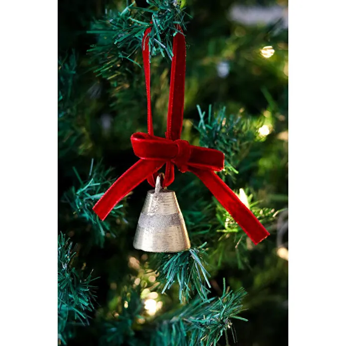 Beige & Stone X Den.ınteriors Yılbaşı Ağacı Süsü Kurdeleli Küçük Çan