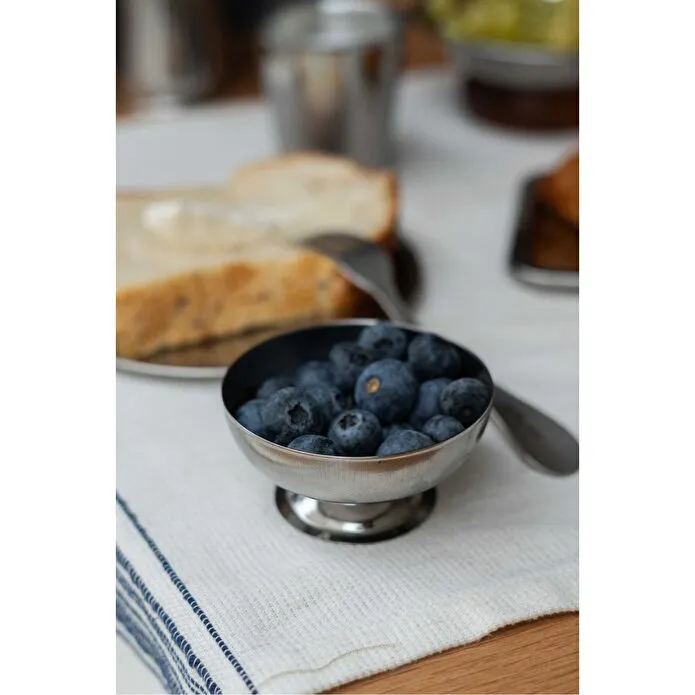 Beige & Stone Metal Kısa Ayaklı 8,5 Cm Kahvaltılık Tatlı Çerez Dekoratif Sunum Kase