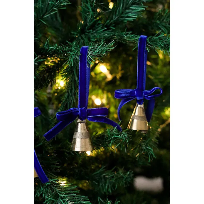 Beige & Stone Yılbaşı Ağacı Süsü Kurdeleli Orta Boy Çan