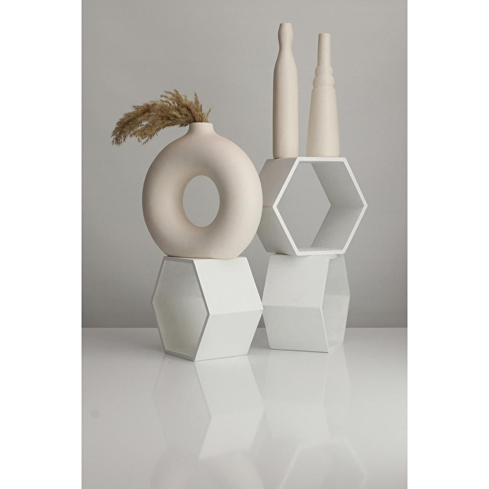 Beige & Stone Morandi Pure 2'li Set Vazo, Dekoratif Obje