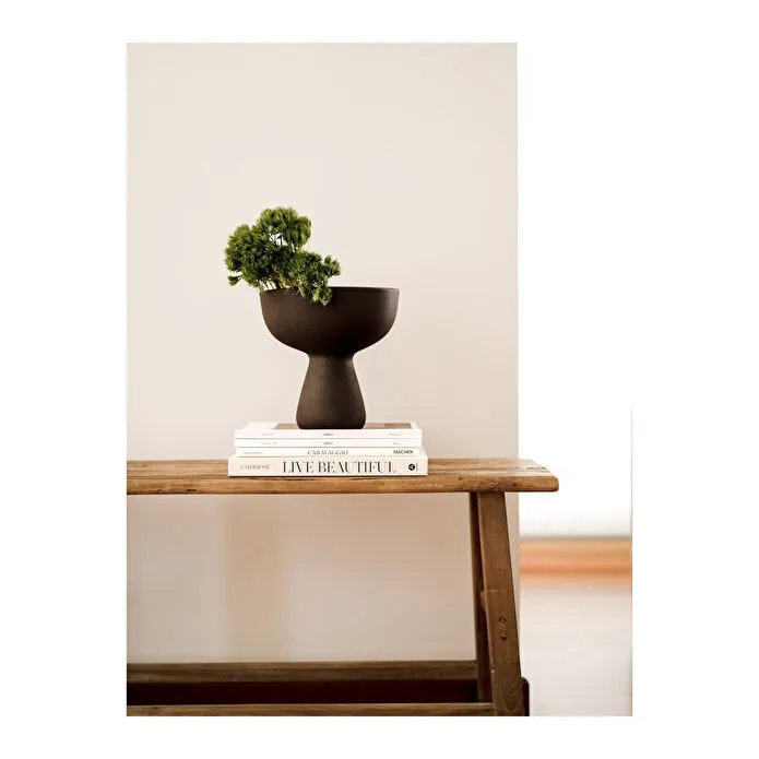 Beige & Stone Mushroom Vazo Dekoratif Obje