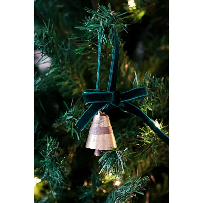 Beige & Stone X Den.ınteriors Yılbaşı Ağacı Süsü Kurdeleli Küçük Çan