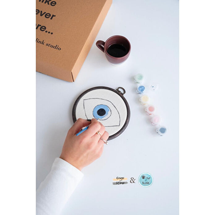 Beige & Stone X Blink Studio Colour Like Never Before Yetişkin Figürleri Kasnak Boyama Seti