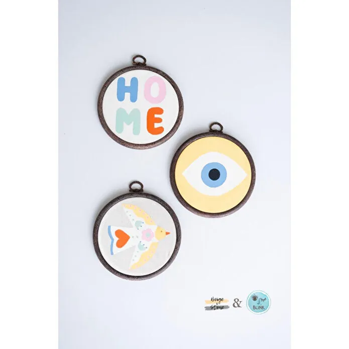 Beige & Stone X Blink Studio Colour Like Never Before Yetişkin Figürleri Kasnak Boyama Seti