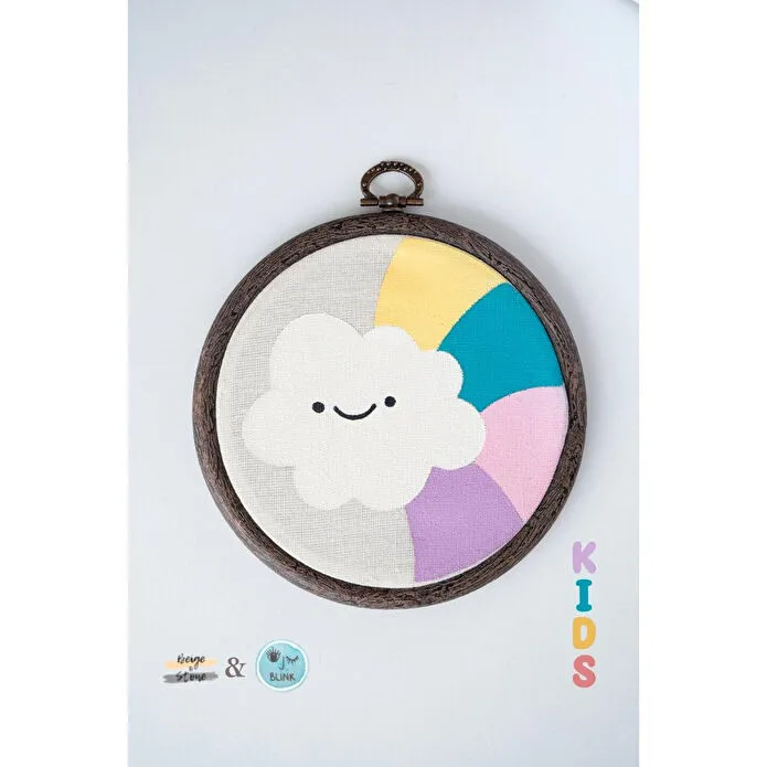 Beige & Stone X Blink Studio Colour Like Never Before Çocuk Figürleri Kasnak Boyama Seti