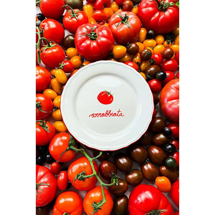 Rakle Pomodoro Stoneware 4'lü Meze Tabağı Seti 21 Cm