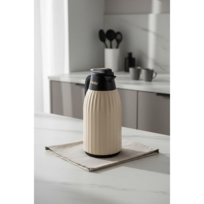 Bernardo Silva Cam Termos Krem 1.5 Litre