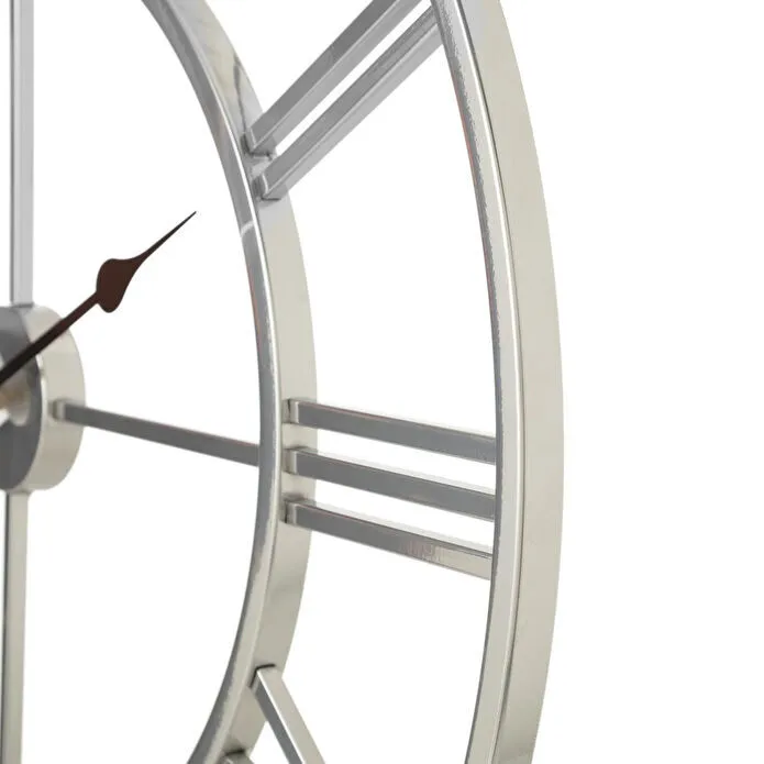 Mudo Home Holmberg Silver Duvar Saati̇ 76cm