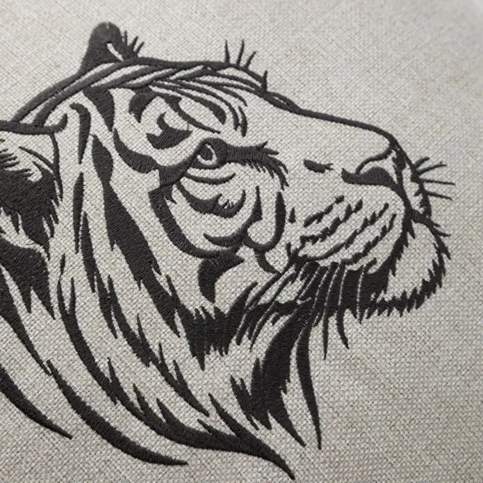 Mudo Home Wild Kaplan Kirlent Gri̇ 43x43