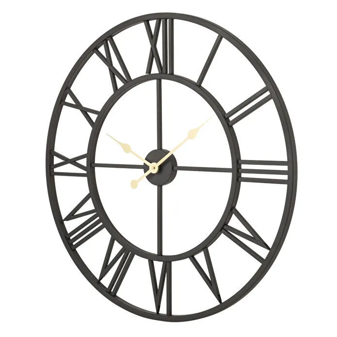 Mudo Home Holmberg Black Duvar Saati̇ 76cm