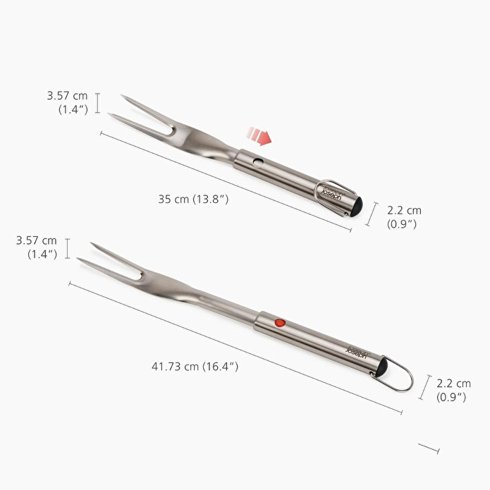 Joseph Joseph Grillout Uzatılabilir Saplı Paslanmaz Çelik Barbekü Çatalı