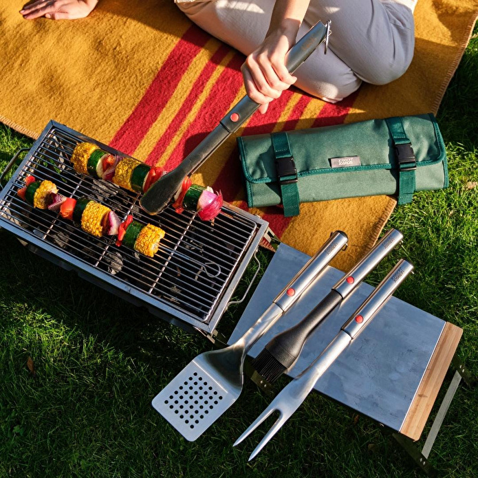 Joseph Joseph Grillout Uzatılabilir Saplı Paslanmaz Çelik Barbekü Spatulası