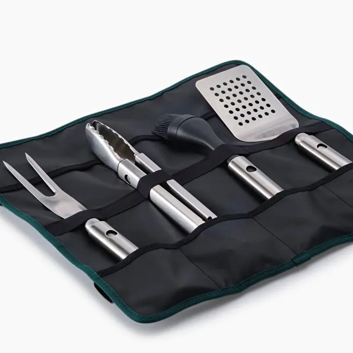 Joseph Joseph Grillout 4 Lü Paslanmaz Çelik Barbekü Aksesuar Seti Taşıma Çantalı