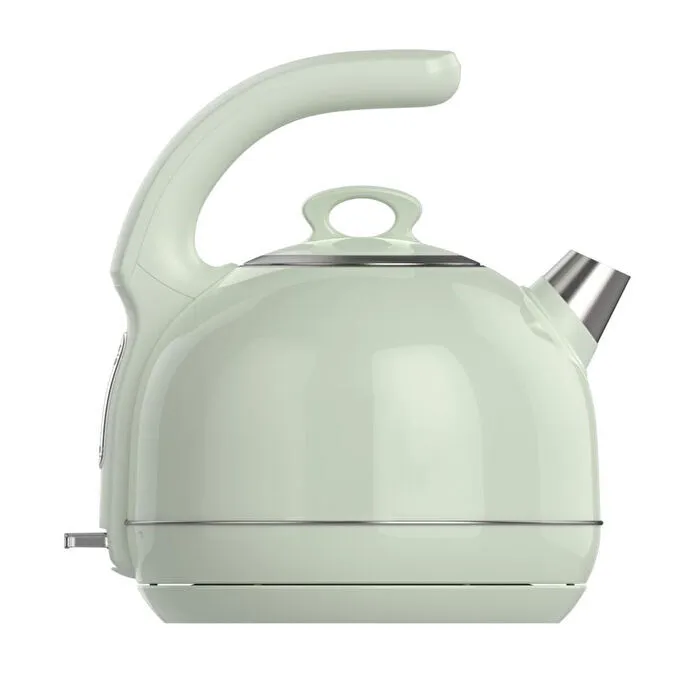 Premier Prk 1215c Retro Tasarımlı Analog Göstergeli Paslanmaz Çelik Hazneli Su Isıtıcısı Cool Touch Kettle Yeşil Renk