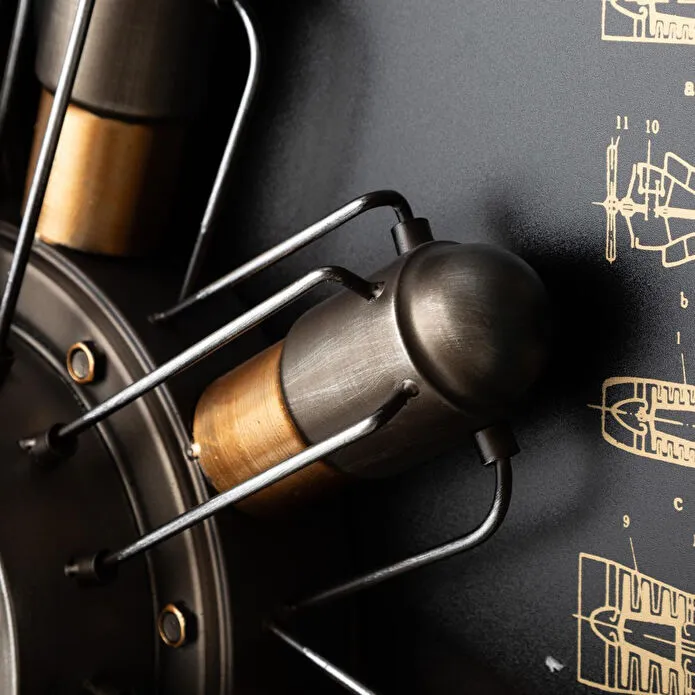 Mudo Home Elica Silver Duvar Saati̇ 80x11x96cm