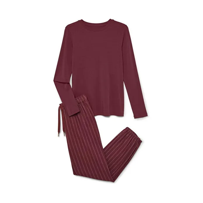 Tchibo Kadın Pijama, Flanel/jersey