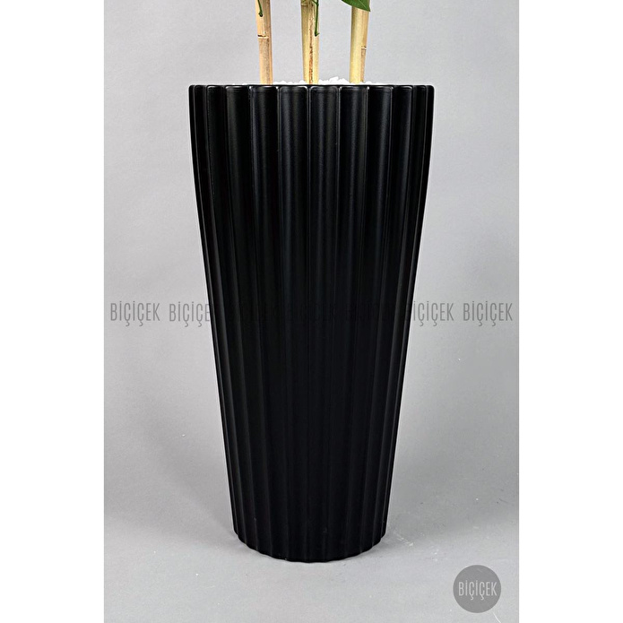 Biçiçek Yapay Bambu Ve Benjamin 6 Dallı Yoğun Yapraklı 220 Cm Siyahbenjami̇n