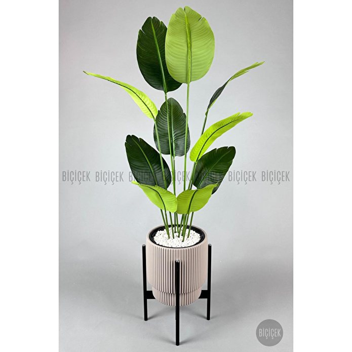 Biçiçek Yapay Muz Ağacı 145-185 Cm Kahverengi1