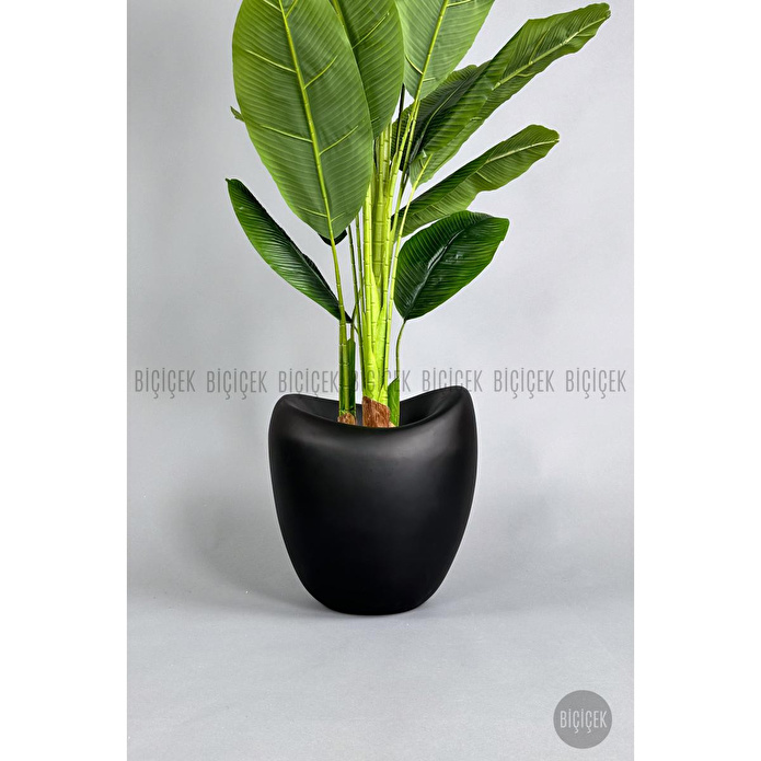 Biçiçek Yapay Muz Ağacı 185-220 Cm Siyah