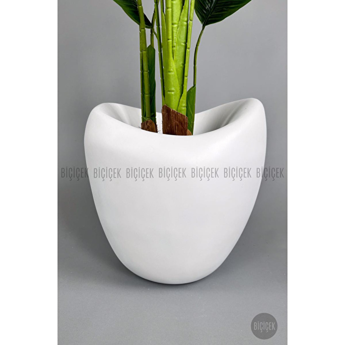 Biçiçek Yapay Muz Ağacı 185-220 Cm Beyaz