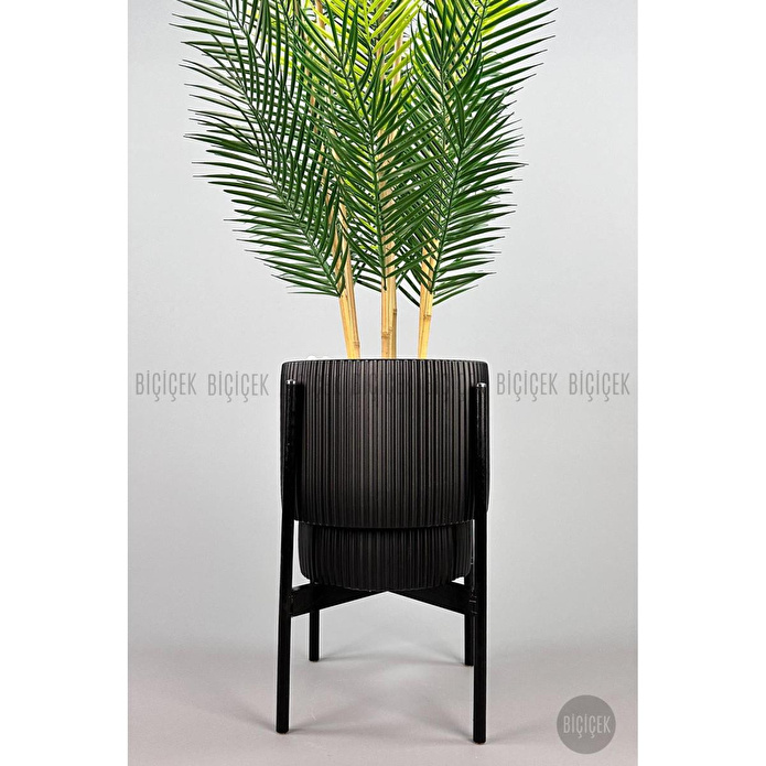 Biçiçek Yapay Areka Palmi̇yesi̇ 6 Gövde Gala Saksida Yoğun Yaprakli 4