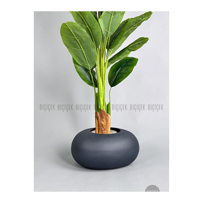 Biçiçek Yapay Muz Ağacı 185-220 Cm Gri1