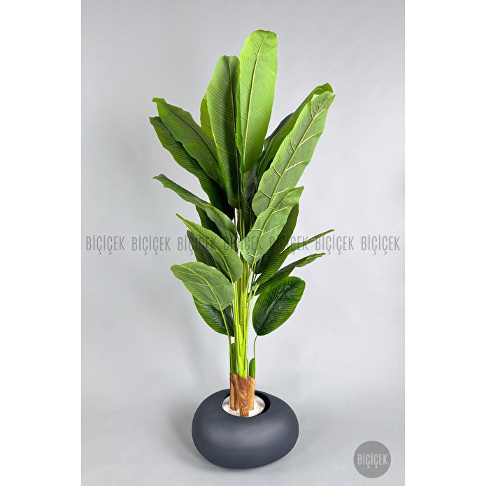 Biçiçek Yapay Muz Ağacı 185-220 Cm Gri1