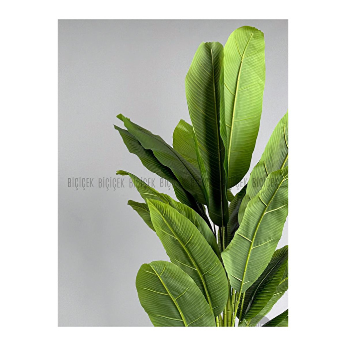 Biçiçek Yapay Muz Ağacı 185-220 Cm Gri1