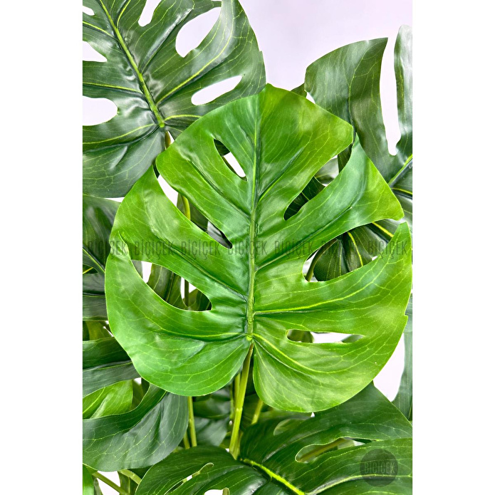 Biçiçek Yapay Monstera Deve Tabanı 65-70 Cm Çok Renkli