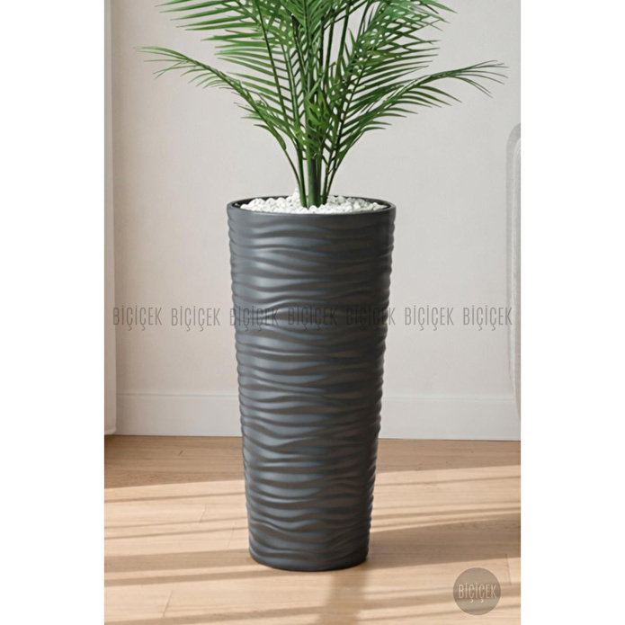 Biçiçek 180 Cm Areka Ağaci 24 Yaprakli Li̇lyum Saksida Antresit