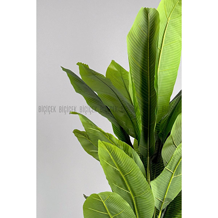 Biçiçek Yapay Muz Ağacı 185-220 Cm Gri